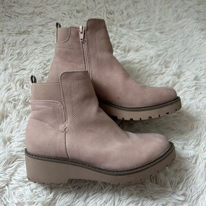 Blush Pink Ankle Boots